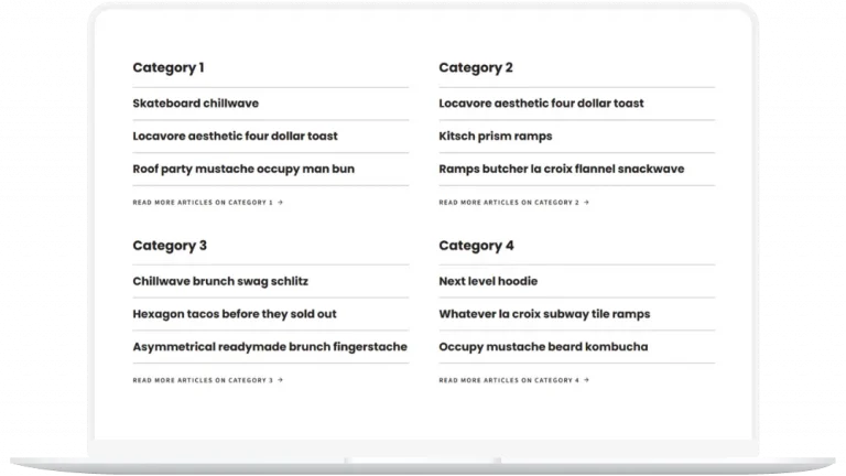 Categorised Post List 1