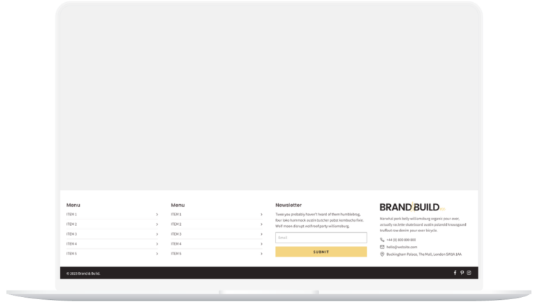 Footer Template 1