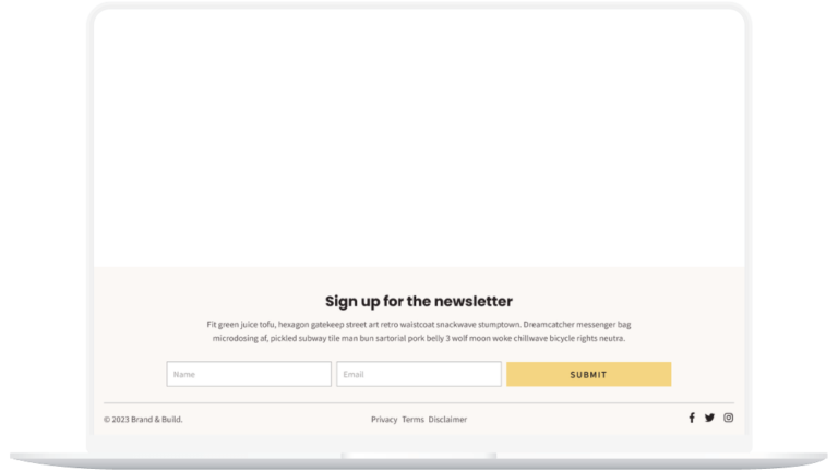 Footer Template 6