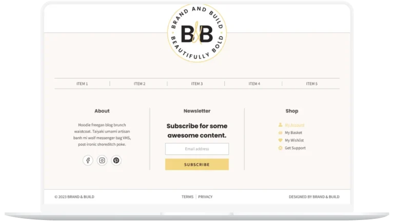 Footer Template 8