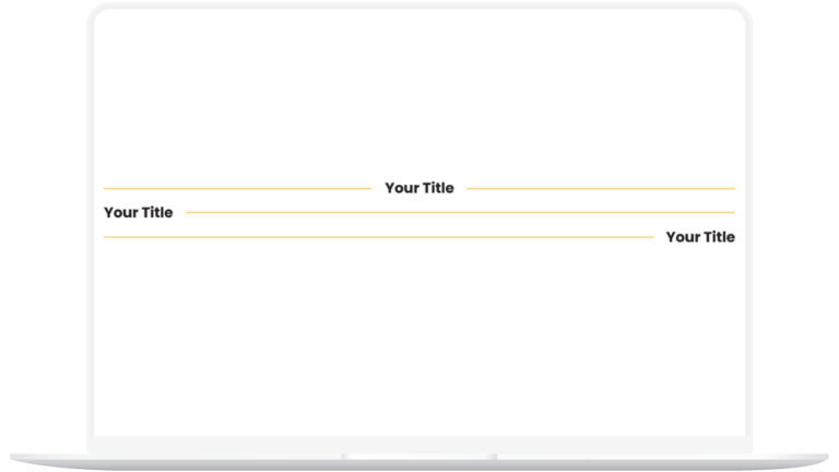 Headings with Lines 1
