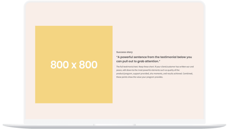 Sales Page Testimonial – Alt 1