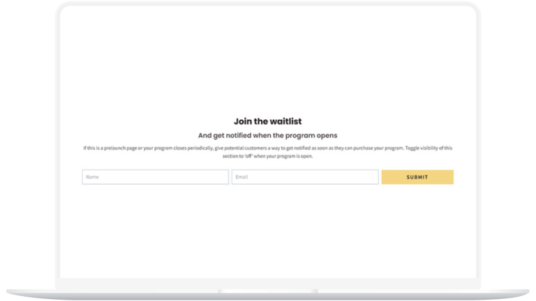 Sales Page Waitlist 1